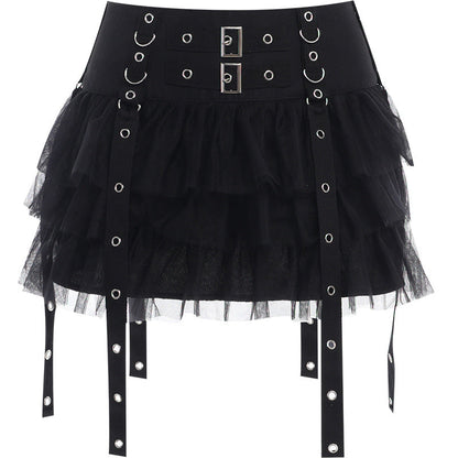 Black Cake Skirt Sexy Slim Fit for Trendy Casual Wear