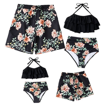 New Family Matching Tropical Swimwear Set