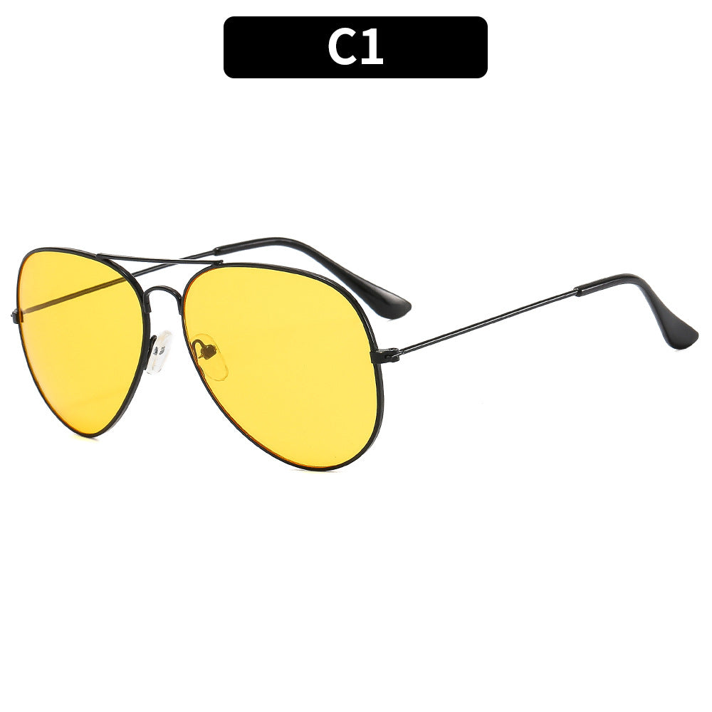 Retro Round Men's Sunglasses Classic Driving UV400 Protection