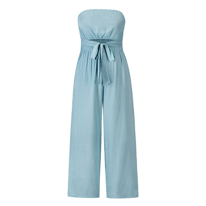 Casual Fashion Suit Sexy Backless Slim Jumpsuit