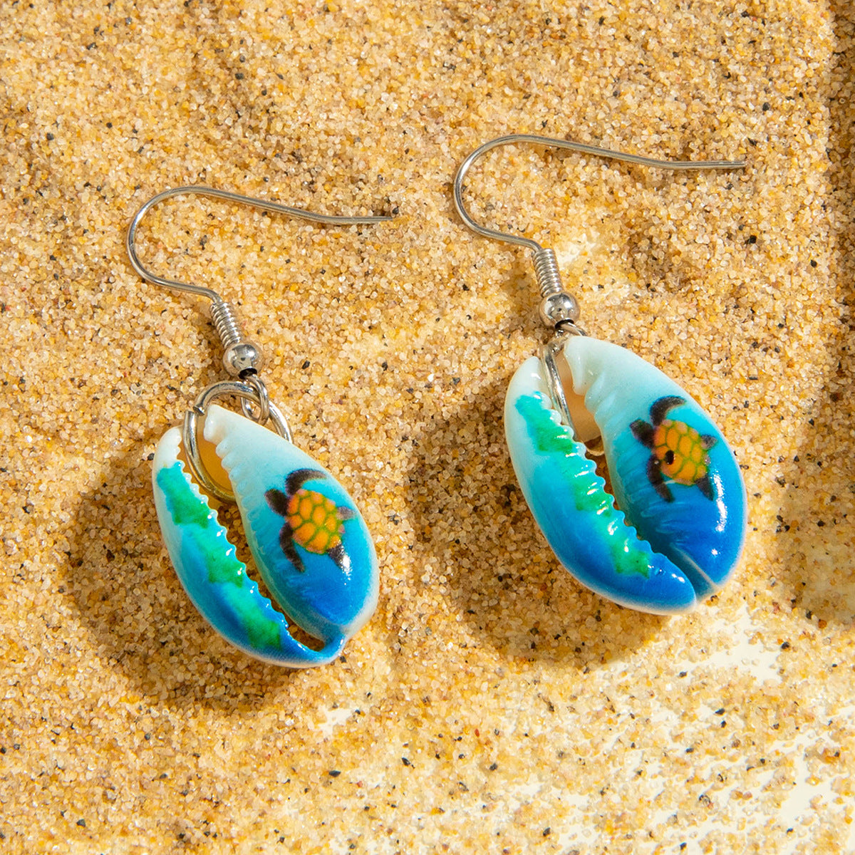 Bohemian Resin Starfish Earrings Ocean-Inspired Jewelry
