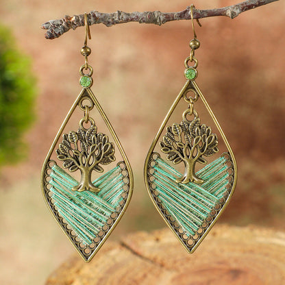 Trendy Tassel Drop Earrings Vintage Boho Statement Jewelry