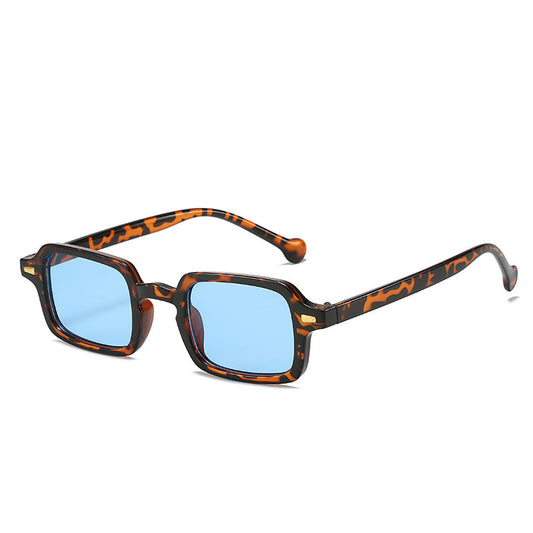 Square Retro Sunglasses Stylish AC Lens Sun Protection