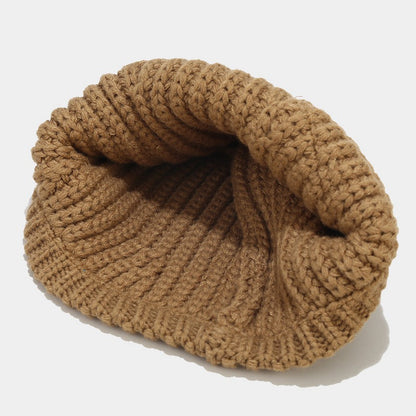 Patch Pattern Crochet Knit Bucket Hat
