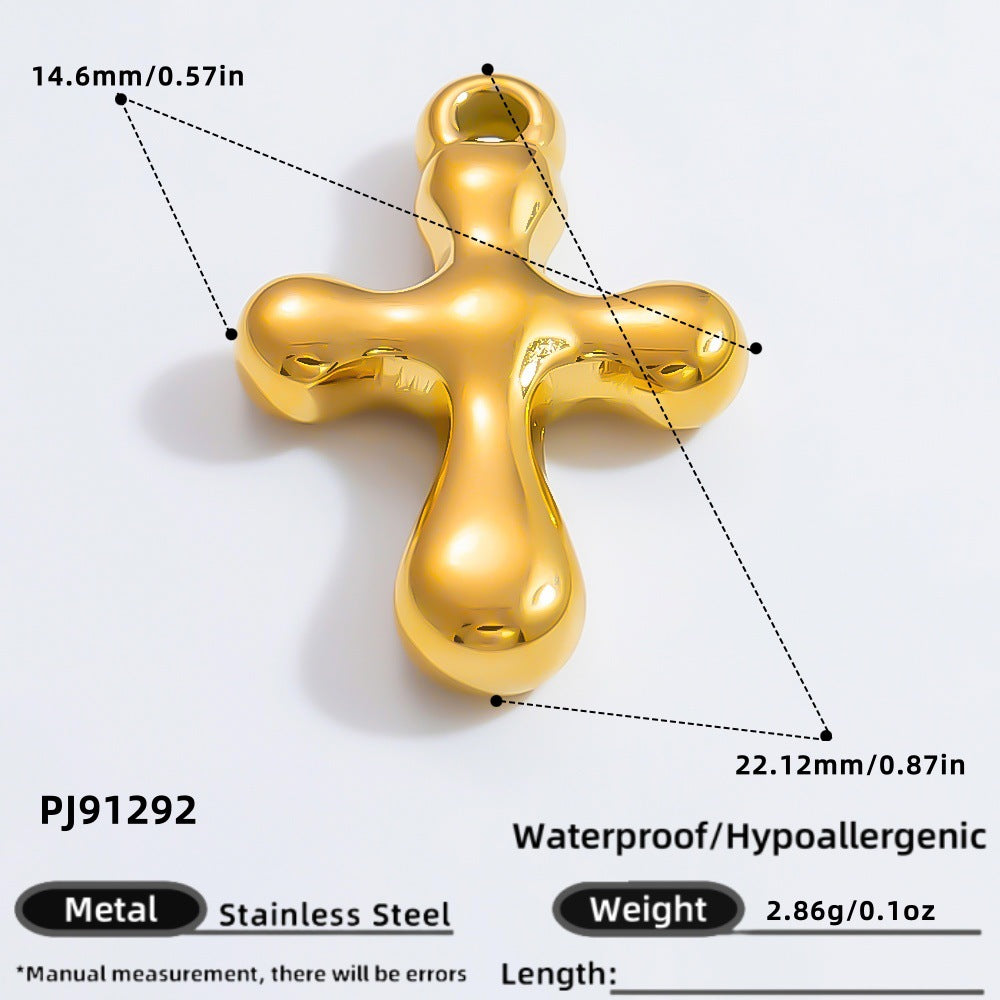 DIY Heart Butterfly Pendant Stainless Steel Jewelry Accessories