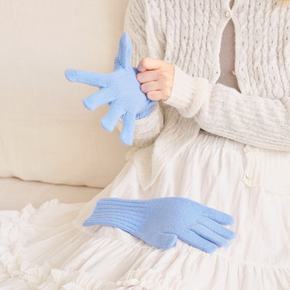 100% Pure Wool Touchscreen Fingerless Gloves for Women