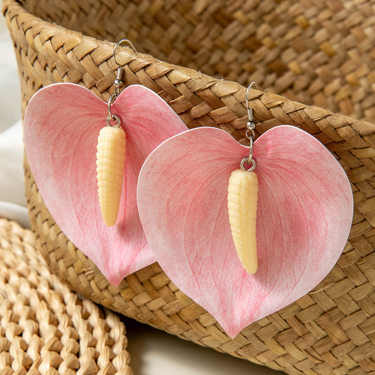 Floral Tassel Drop Earrings Elegant Gift For Women
