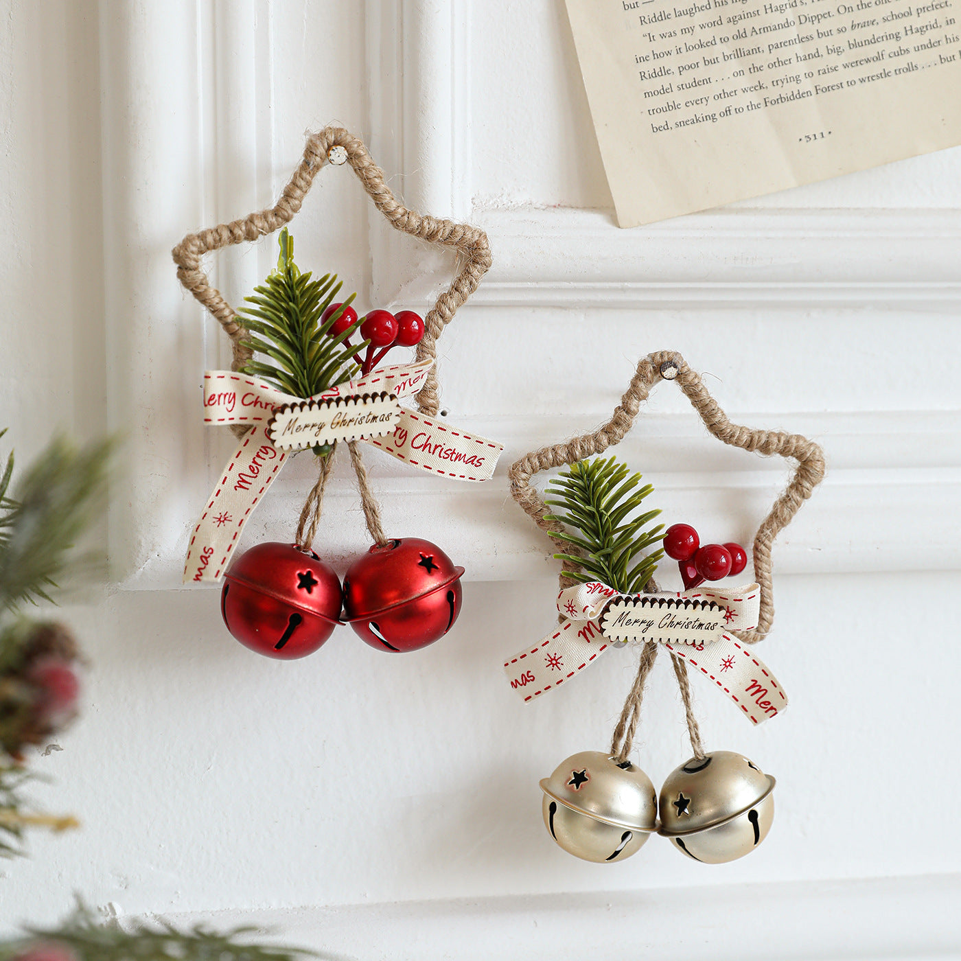 Star Jingle Bell Handmade Christmas Hanging