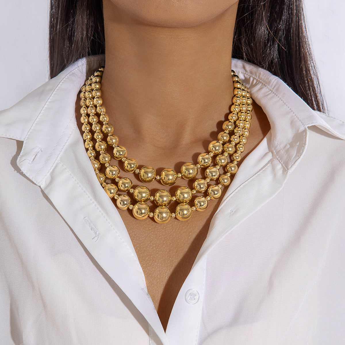 Trendy Ccb Letter Choker Necklace With Handmade Pearl Bow