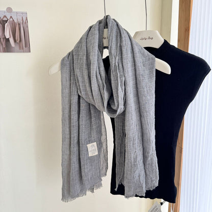Scarvii - Colorful Pleated Waffle Scarf