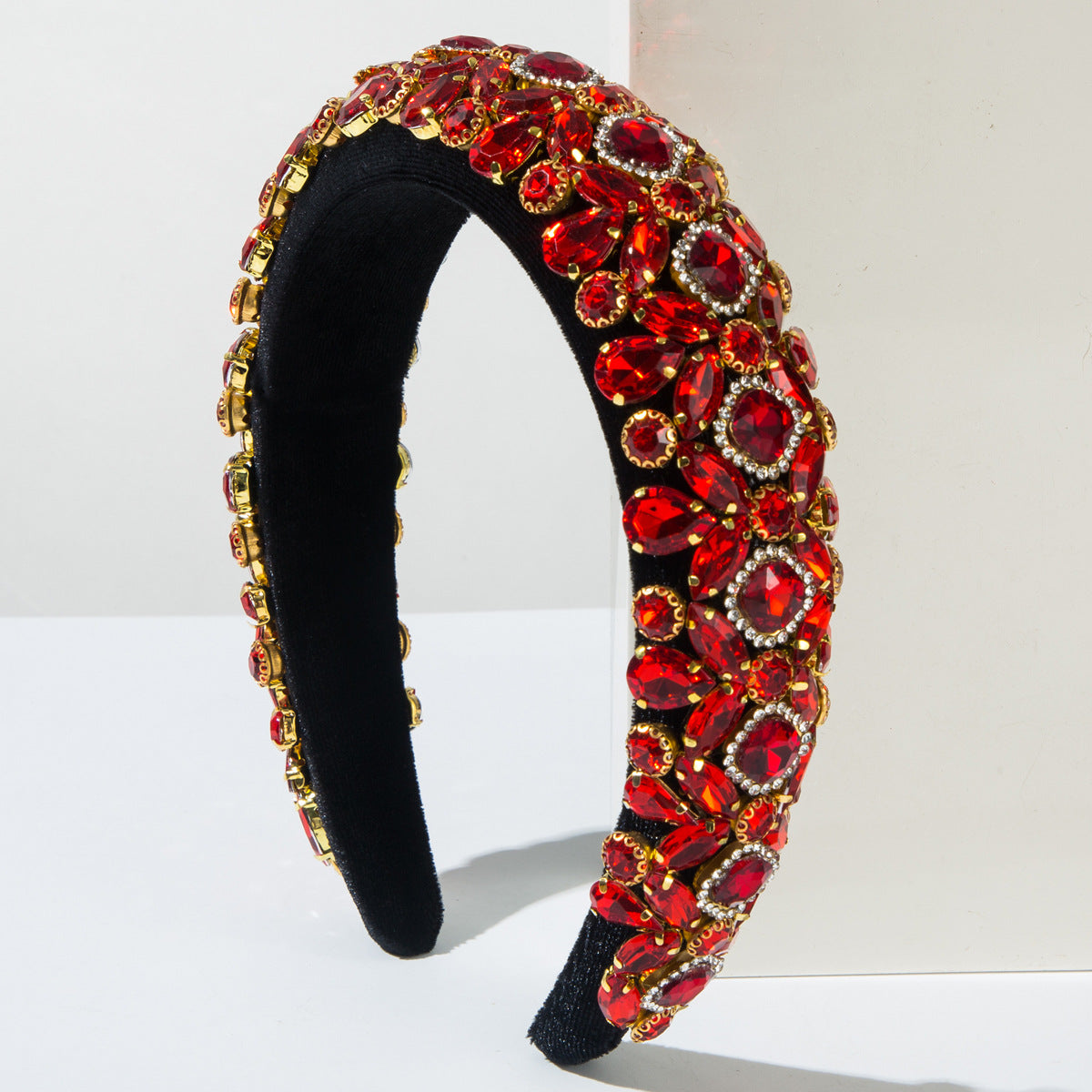 Baroque Wide Velvet Headband Vintage Elegant Hair Accessory