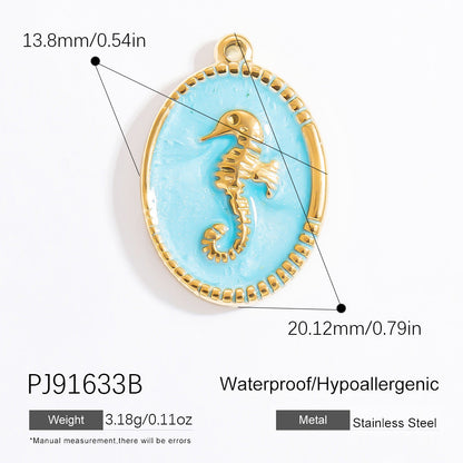Bohemian Style Stainless Steel Beach Pendant Necklace