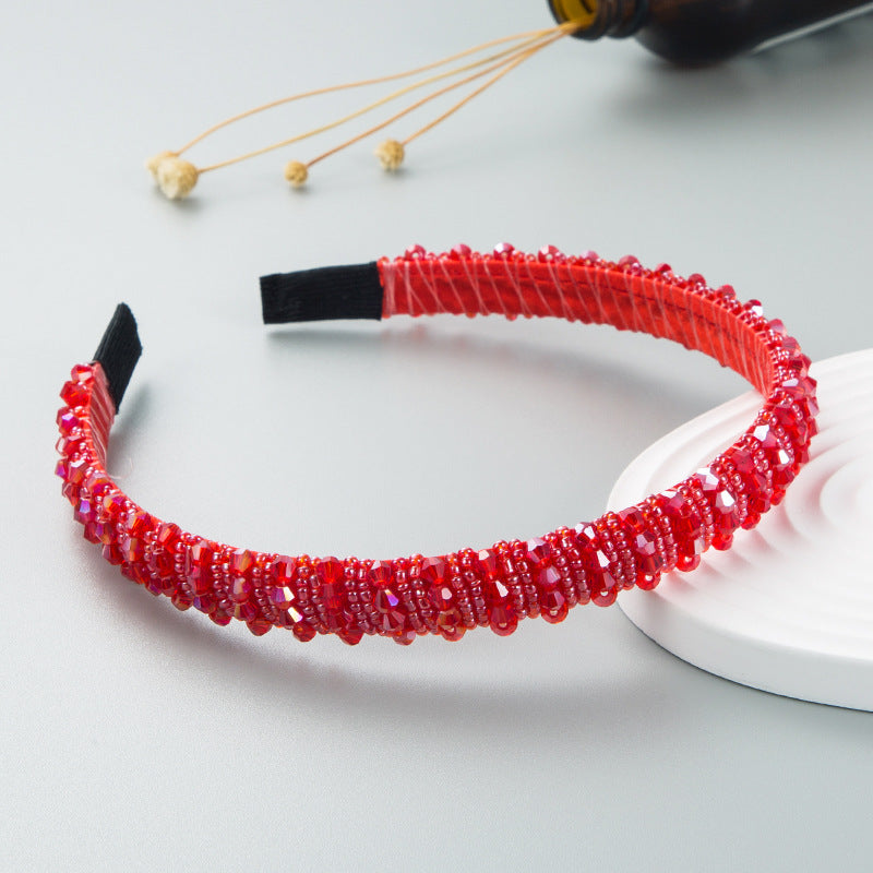 Handcrafted Beaded Headband Stylish Daily Hair Accessory