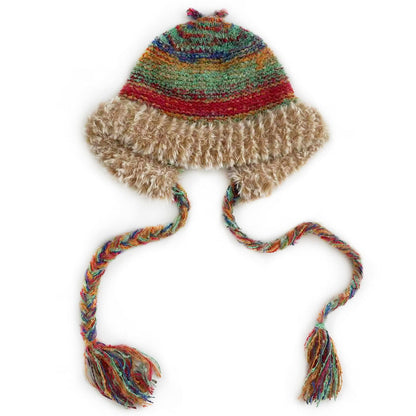 Haila - Colorful Stripes Knitted Beanie with Earflaps