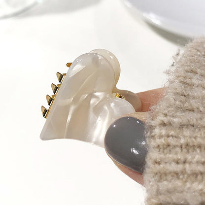 Minimalist Heart Small Acetate Hair Claw