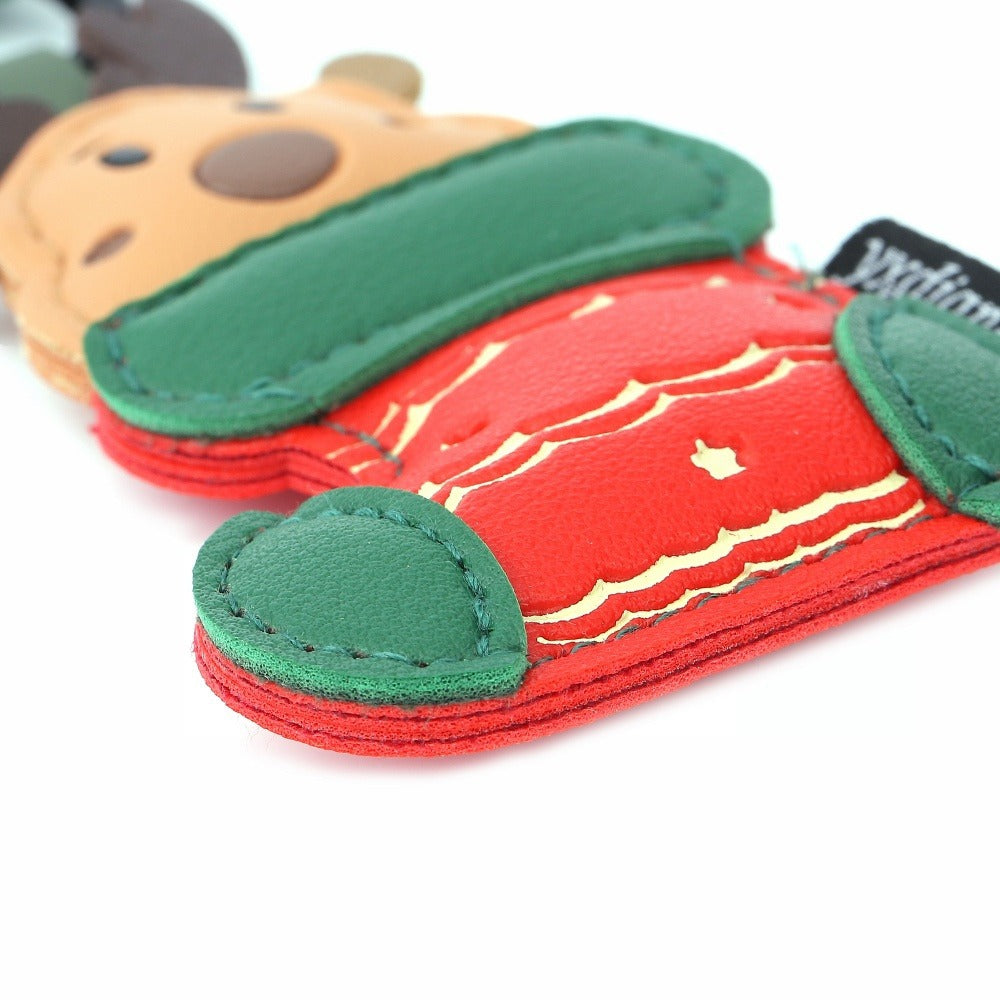 Leather Santa Claus Christmas Bag Charm