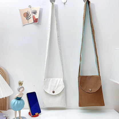 Mini Crossbody Bag for Women Pastel Canvas Casual