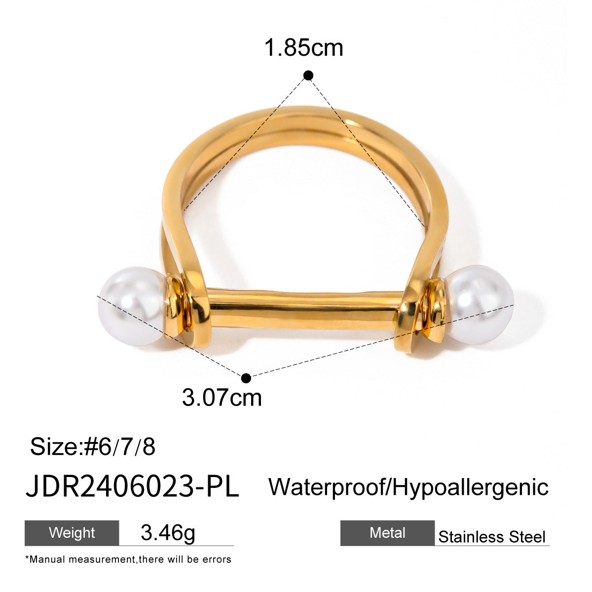 Love Color Block Adjustable Rings