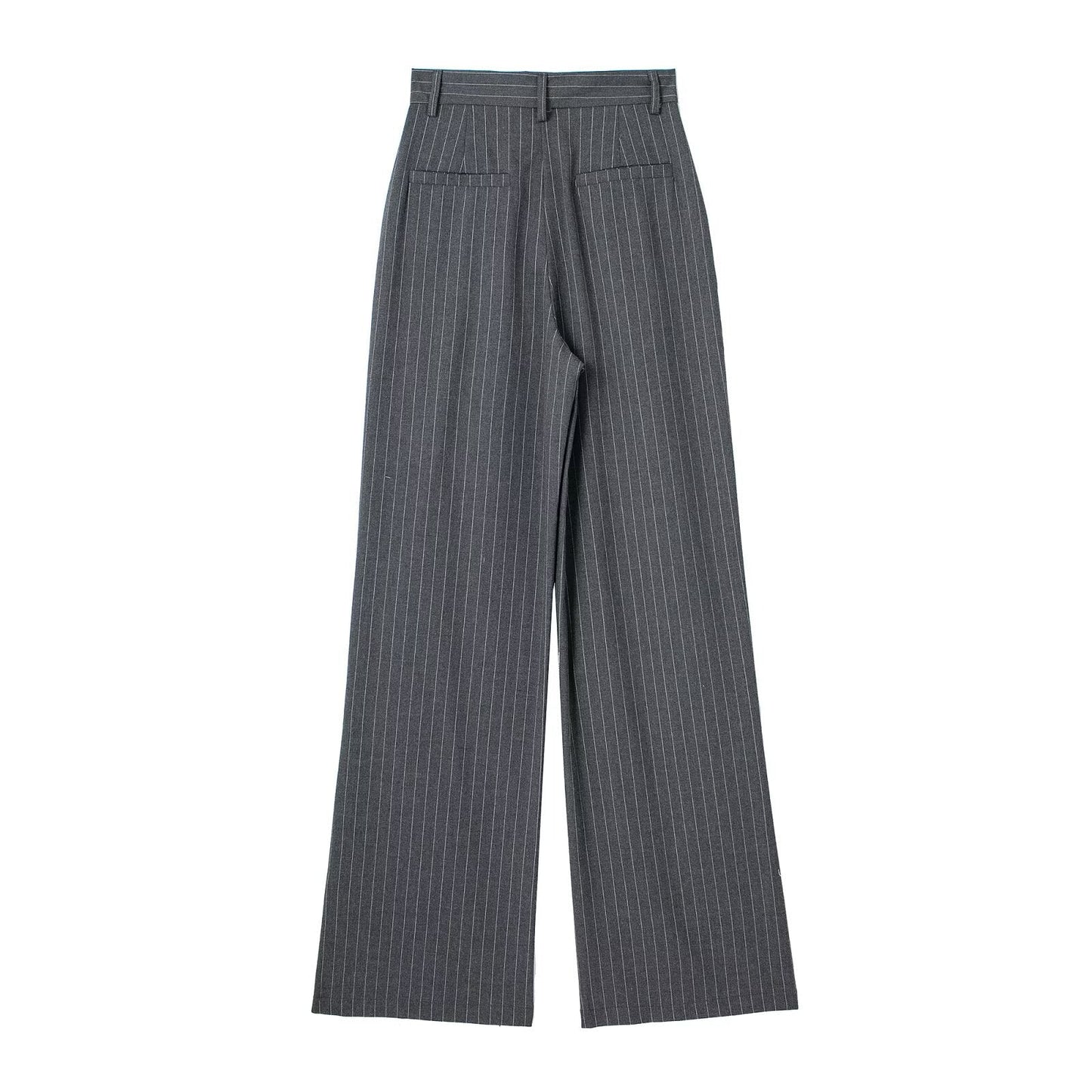 Casual High Waisted Pleated Loose Dress Pants