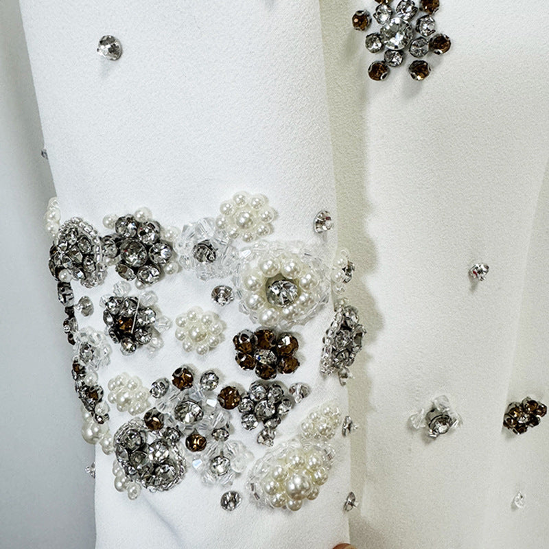 Beaded Bodycon Maxi Dress Elegant Stylish