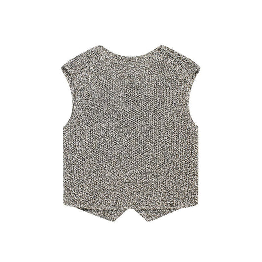 Distressed Solid Color V-Neck Tank Top
