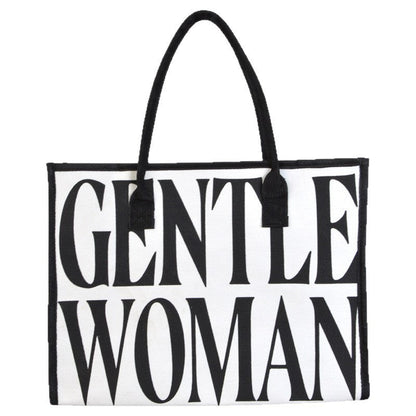 Large Capacity Printed Canvas Tote Bag Stylish Commuter Handbag
