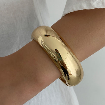 Geometric Transparent Bangle Bracelet for Women