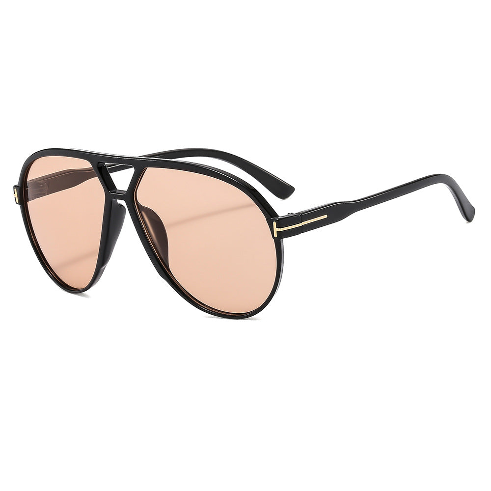 Trendy Oversized Square Sunglasses with UV400 Protection