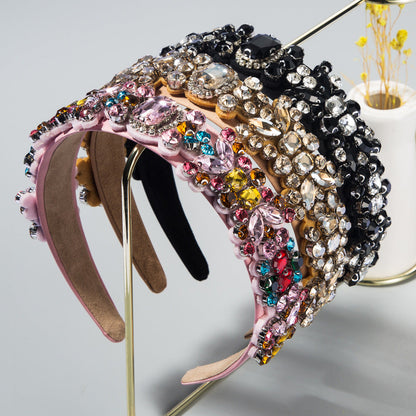 Baroque Style Rhinestone Headband Fashionable Hair Accessory