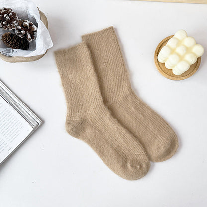 Mid-Calf Wool Socks Soft Comfortable Antibacterial