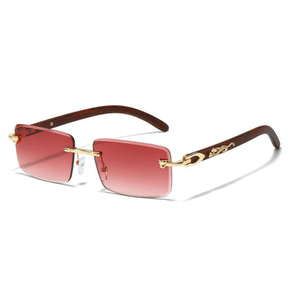 Trendy Leopard Decor Square Sunglasses for Men