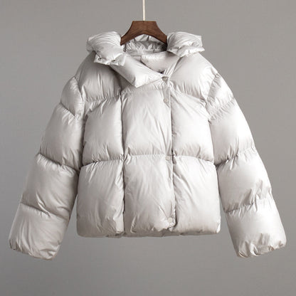 Women's Trendy Hooded Puffer Jacket Casual Street Style