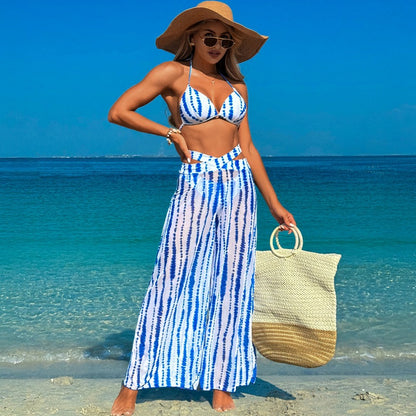 Women’S Swimsuit Three-Piece Set With Bikini And Cover-Up