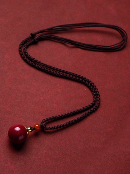 Gawu Box Built-In Prajnaparia Sutra Hollow Pendant Necklace Women'S Ornament