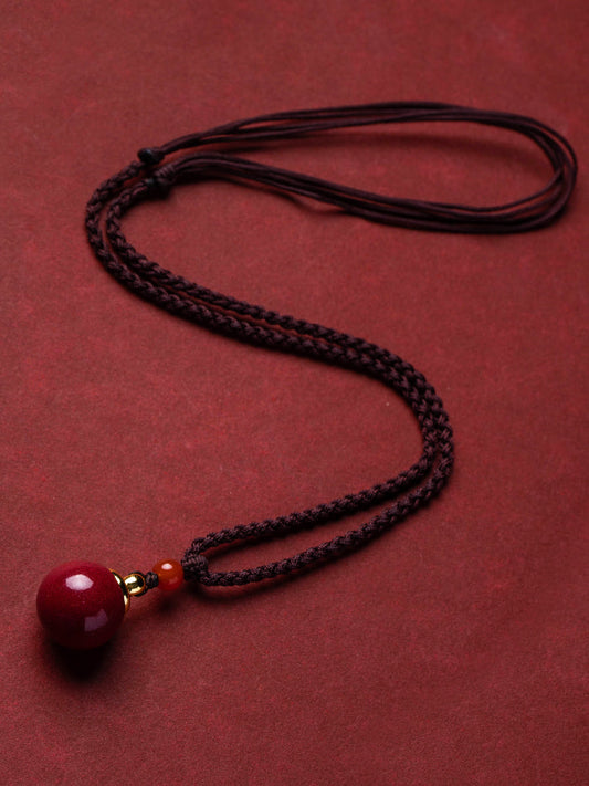 Gawu Box Built-In Prajnaparia Sutra Hollow Pendant Necklace Women'S Ornament