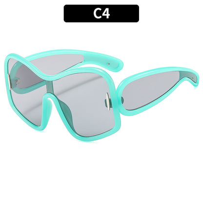 Oversized Fashion Sunglasses UV400 Protection Street Style