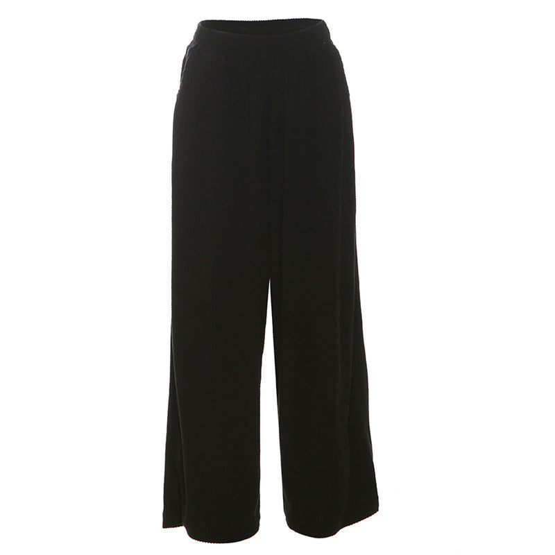 Casual High-Waisted Wide-Leg Pants For Women