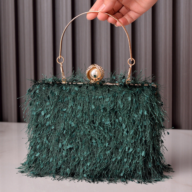 Trendy Boho Fringe Evening Handbag Stylish Party Purse