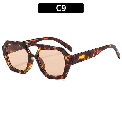 Trendy Pilot Sunglasses with UV400 Protection