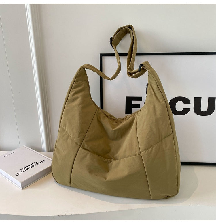 Casual Nylon Tote Quilted Crossbody Bag