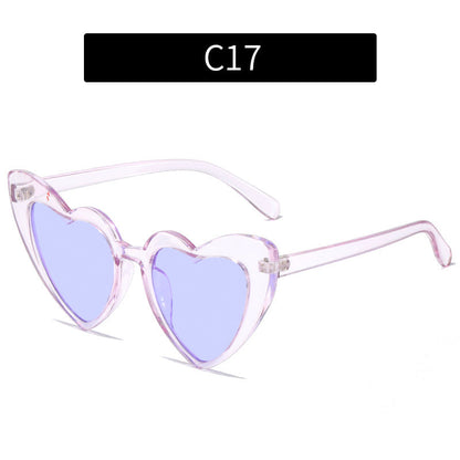 Colorful Heart-Shaped Sunglasses for Family Fun