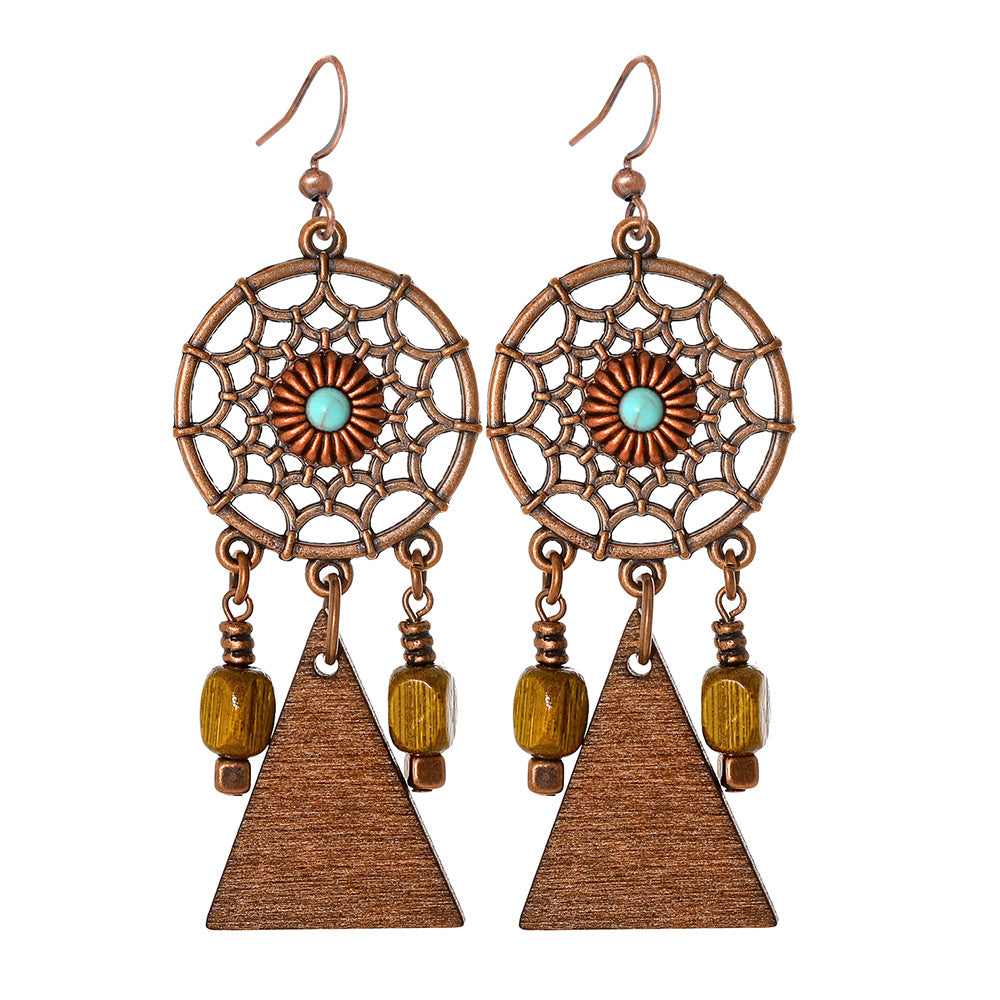 Bohemian Style Dangle Earrings Fashionable Colorful Vacation Accessories