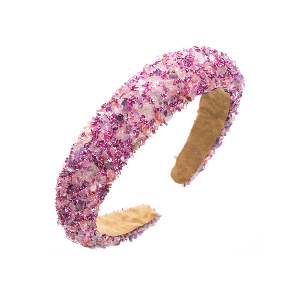 Exaggerated Baroque Style Colorful Crystal Headband Hair Accessories