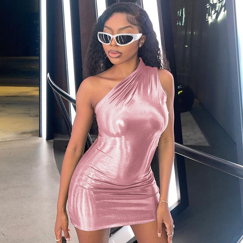 Elegant Sleeveless Bodycon Dress in Solid Colors