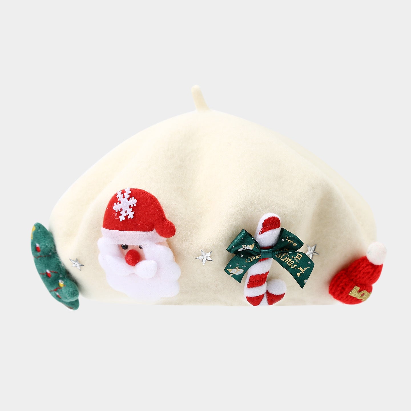 Winter Elegant Wool Blend Christmas Beanie Hat