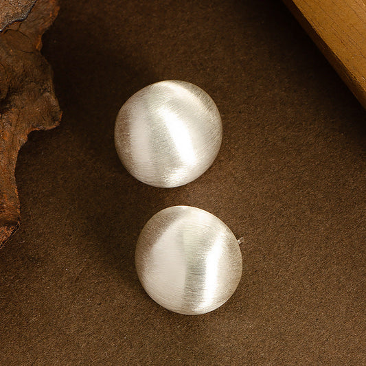 Geometric Minimalist Matte Metal Earrings For Casual Style