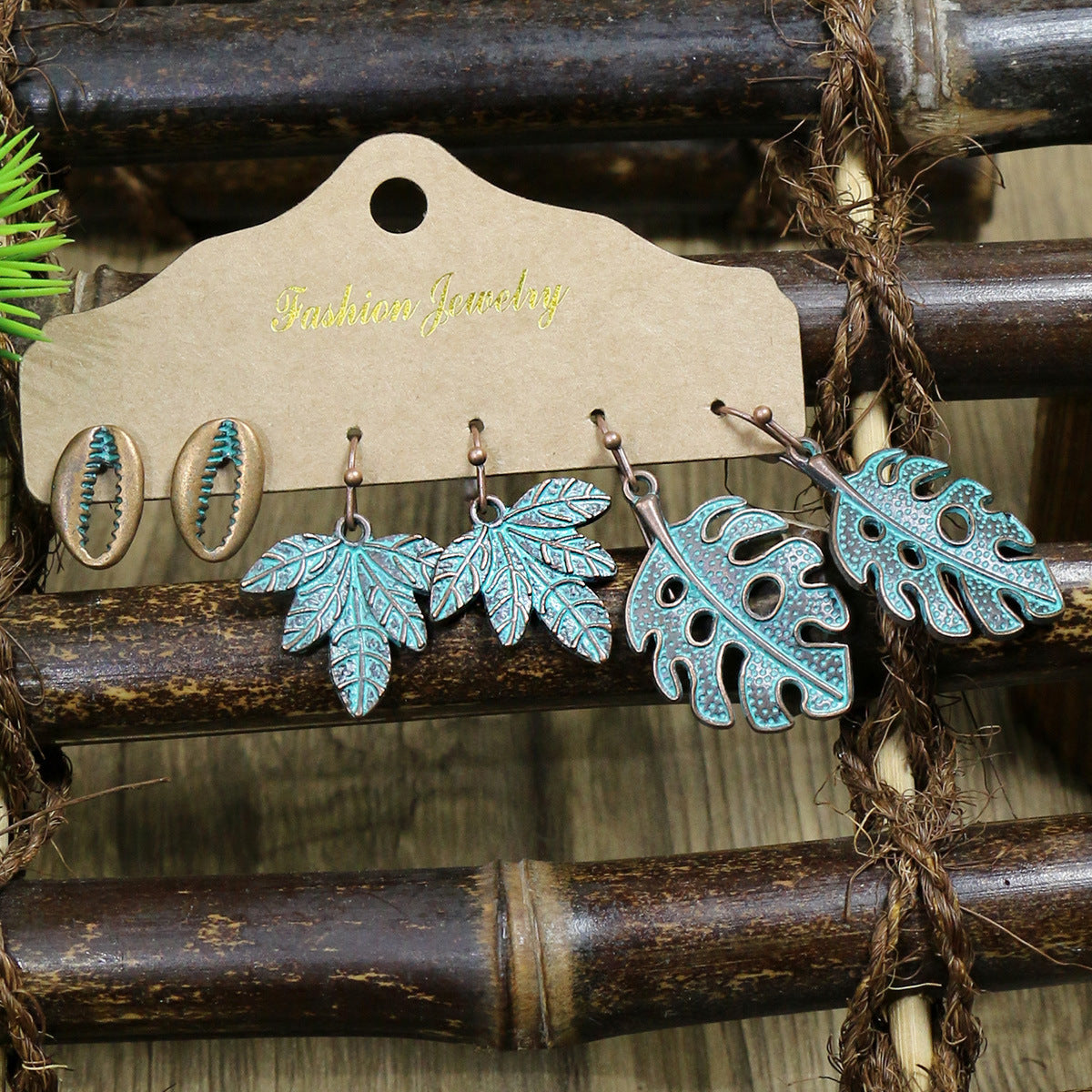 Boho Starfish Shell Earrings Vintage Style Ocean-Inspired Studs