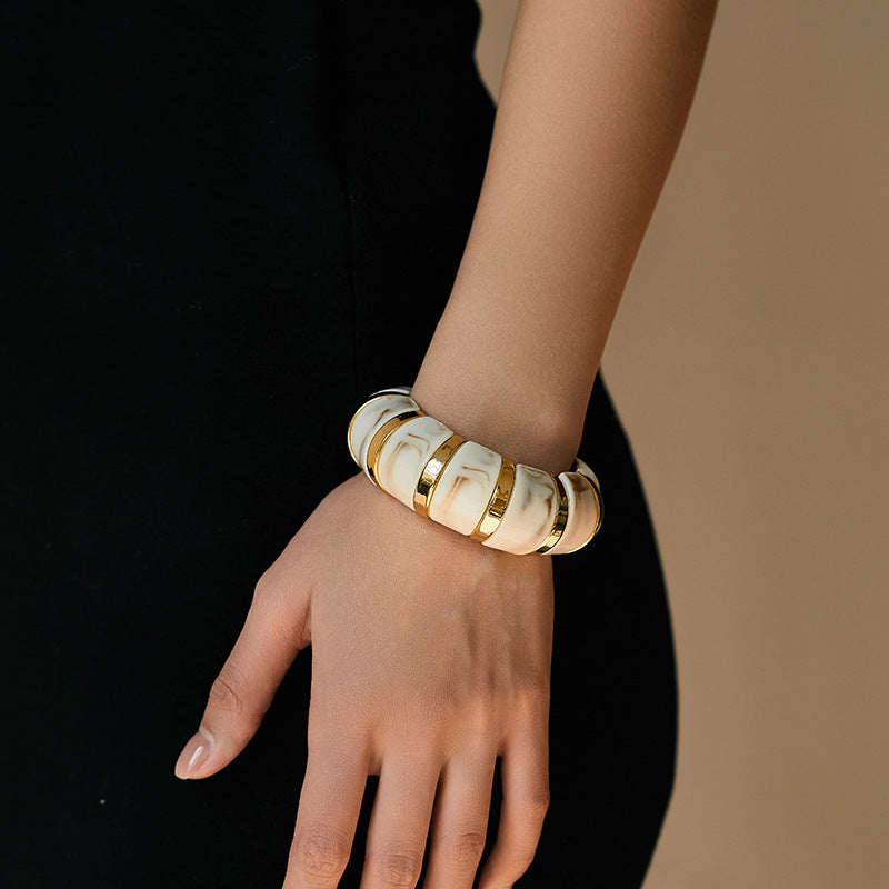 Vintage Acrylic Splicing String Bracelets