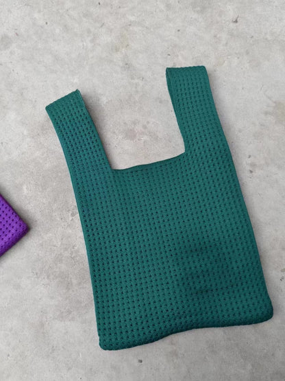 Chic Vintage Hollow Knit Tote Bag for Women