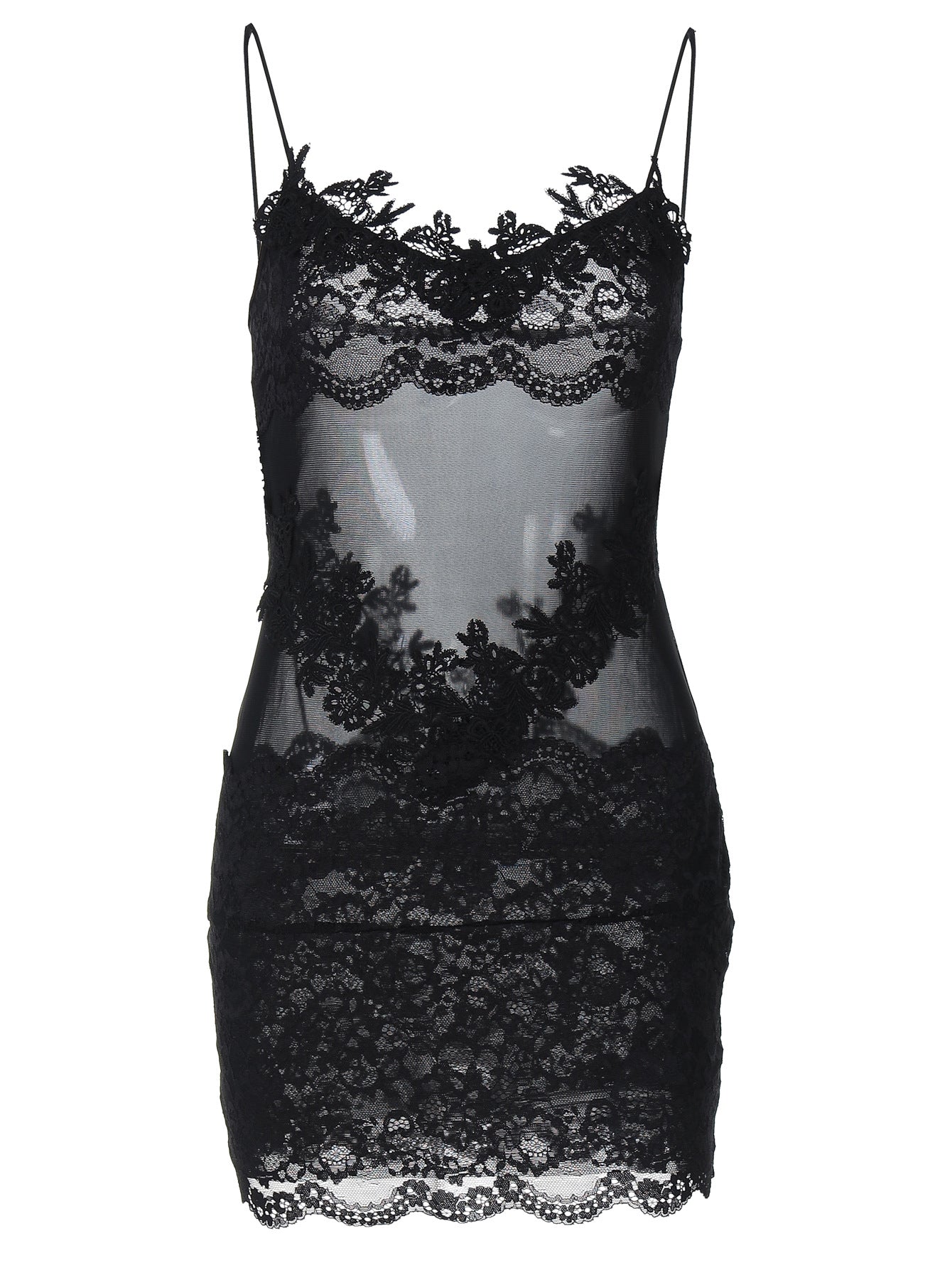 Trendy Lace Bodycon Dress with V-Neck